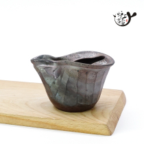 Japanese imported Changzao Watanabe Li made pottery soup cold firewood kiln Japanese tea ceremony zero matching public Cup