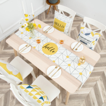 Norse rectangular table table flag TV cabinet shoe cabinet cover dust-proof decoration cotton linen fabric support customization