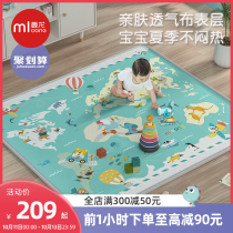 Manlong baby cloth crawling mat autumn home padded XPE baby non-toxic and tasteless climbing mat childrens floor mat