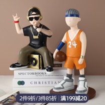 ins creative Net red trend cartoon Tide play hip-hop ornaments Nordic living room decoration character creative birthday gift