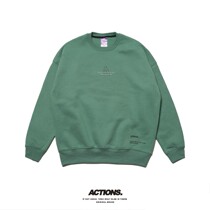 Actions AW New Classic A standard American round neck fleece heavy shoulder clothes simple loose