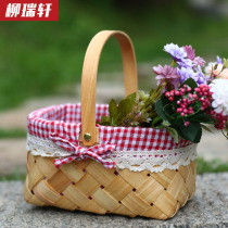 Liu Ruixuan Pumpkin basket Flower basket Bread basket Flower basket Childrens toy basket Net red prop basket Planting basket