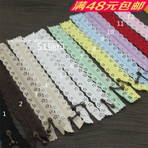 DIY handmade cloth art day single lace zip retro bronze salad head tooth length 20cm bags bag accessories 51 accessories