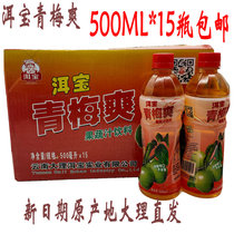 Yunnan Dali specialty Erbao green plum refreshing drink 15 bottles of fruit and vegetable fruity plum prune sugar sweet and sour old brand
