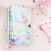 Student self-made loose-leaf notebook Hand ledger Quicksand Twelve constellations Dream hand ledger Girl heart Net red Quicksand