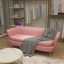 Light luxury sofa Nordic modern simple clothing store sofa living room bedroom net red single person three sofa small apartment