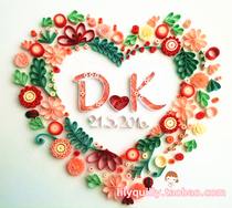 Teachers Day Birthday A3A4 derivative paper drawing background material package Bride and groom wedding tie knot heart-shaped line draft map