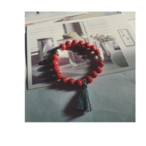 Drowning knife with bracelet Kamatsu Naori red tassel beads bracelet simple girlfriend gift