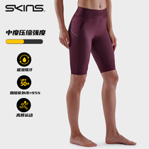 SKINS S3 Medium Compression Pants Women Mid-waist Exercise Training Running Fitness Pants Yoga Pants Tight Pants Middle Pants