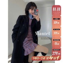 Barbie Aunt Hepburn Wind Woolen Coat Womens Autumn and Winter New Thick Mid-Long Kneeling Cashmere Coat