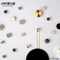 Brass adhesive hook-free entrance into the house light luxury porch Nordic creative metal wall wall hanging ins decorative coat hook