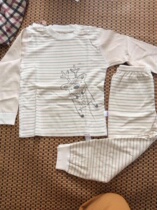 Conspicuten wood new children Laika lingerie suit men and women childrens clothes autumn and winter foreign air pure cotton home for small deer