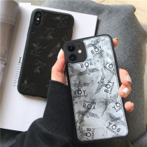 Tide card boy applies Apple 11Promax mobile phone shell mesh red iPhone12pro lovers 8plus full package xsmax cortex xr silicone anti-fall iPhon