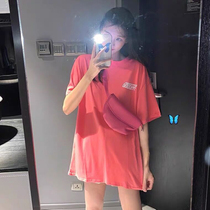 t-shirt woman short sleeve 2020 new summer dress with long section Korean version loose big code Euro goods tide upper clothes half sleeve compassionate