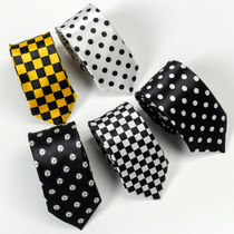 (Printed polka) Korean version of British mens tie 5cm narrow version trend small dot small grid business dress