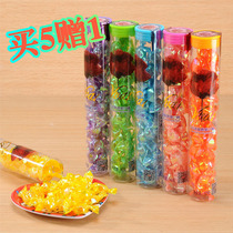 Buy 5 Gift 1 Qifeng V va Heart Language Star Wish fruit juice sugar 42g Thousand Paper Crane candy fruit hard candy 3 bottles