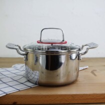 Few boutique 18 10 composite steel integrated forming 18cm milk pan noodle soup pan covegan pan with double ear saucepan