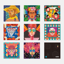 HOWstore ALU art illustration glasses cloth pocket towel grass Yayoi David Bowie