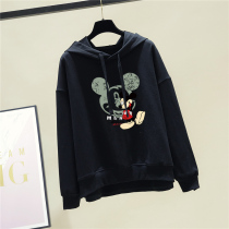 2021 new super fire large size womens cec cover Belly ins loose sweater fat sister Foreign style bf wind coat tide