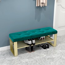 Light extravagant home shoe stool home door wearing stool 25 wide test shoes stool soft bag long bench stool AFL