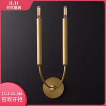 Postmodern metal retro wall lamp designer American minimalist Nordic bathroom background wall lamp mirror headlight