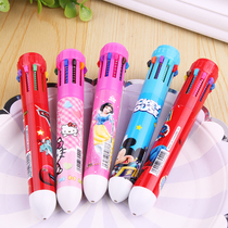 Japan-ROK Cute Cartoon Multicolored Ballpoint Pen creative personality Color deco Kindergarten Student Practical Little Gift