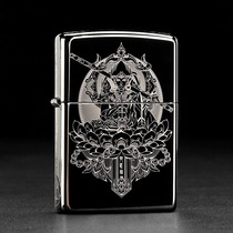 Zippo lighter 150 black ice five-faced carving Monkey King Demon Monkey Fighting Buddha Demon Monkey Fighting Buddha