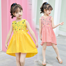 Girls Summer Dresses Three four Five Six Seven Eighty Little Girl Princess Skirt Summer thin cotton summer