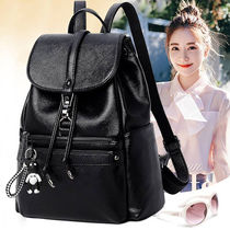 Shoulder bag ladies backpack 2020 Korean version of new large capacity soft leather mommy bag tide Joker travel schoolbag womens bag