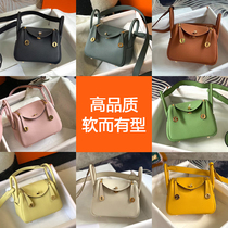 Haute couture semi-handmade leather Lindi bag 19 lind mini doctor bag shoulder diagonal mini pillow bag
