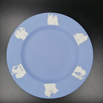 Spot UK Wedgwood blue Beyjade JasperBlue relief 17cm disc