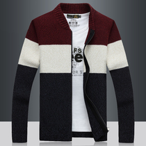 2021 Spring and Autumn New Mens Sweater English Knit Top Baseball Collar Cardigan Sweater Jacket Tide