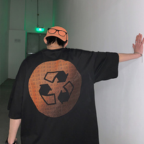 Hong Kong Chauded mens T-shirt short sleeves 100 hitch Summer blouses Relaxed Harbor Wind Ins and Men Half Sleeve Original Sink