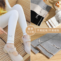 UK next sara girl hit bottom pants spring autumn new ocean butterfly knot female baby outside wearing 90% pants