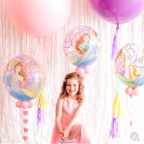 Bobo balloon transparent American pioneer imported female treasure fairy flag romantic cartoon decoration birthday arrangement photo