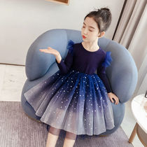 Womens childrens spring puffy gauze dress childrens spring dress girls princess skirt childrens spring dress