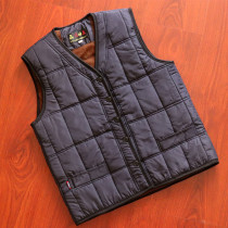 middle aged and elderly mens autumn winter casual multi pocket camisole new fleece thick vest warm cotton vest