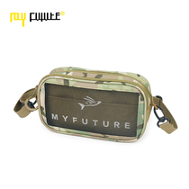 MYFUTURE My Way SHOULDER CROSSBODY BAG Transparent MESH SMALL SATCHEL MOBILE PHONE BAG SMALL SQUARE BAG Camouflage CHEST BAG