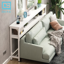 Radiator sofa rear shelf ultra-narrow wall long strip bed head and tail narrow side gap seam storage multi-layer shelf