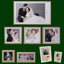 Wedding photo frame wall hanging combination set Living room bedroom photo frame High-end photo studio do photo frame plus photo eight-piece set