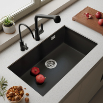 Germany yGe quartz stone sink large single tank set dish wash dishes kitchen household thickened table basin sink