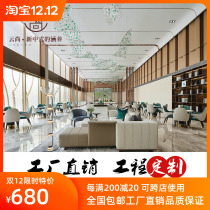 Camp sales center sales office negotiations table and chairs modern light luxury negotiation reception marble small round table one table four chairs