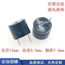 5v new electromagnetic active intermittent sound buzzer YMD12095II intermittent sound 3v DC black alarm horn