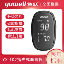 Fish jump oximeter finger clip medical oxygen saturation detector household finger pulse oxygen monitor meter