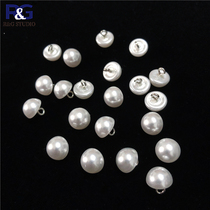 Bright semi-round pearl button copper foot pearl button female chiffon dress shirt button children Button Button Joker button