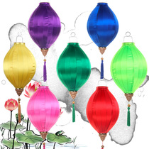 Modern fabric palace lantern classical olive glossy lantern festival hotel decoration festival wedding decoration supplies