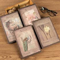 Retro European illustration Hand Book color page diary book book book book ins blank inside page notebook notebook