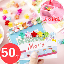50 Six Section Children Gift Elementary School Children Kindergarten Reward Gift Gift-giving Girl Hair Clips Grab Clip Hair Accessories