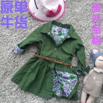 The loss of money clearance the original single inside and outside the cotton girls windbreaker coat the long spring and autumn childrens leisure disabled