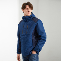 Windproof Jacket Jacket Mens Clothing Plus Suede Thickened Rain-Proof Multi-Pocket Multifunction Long Sleeves Brief 2021 European and American Wind